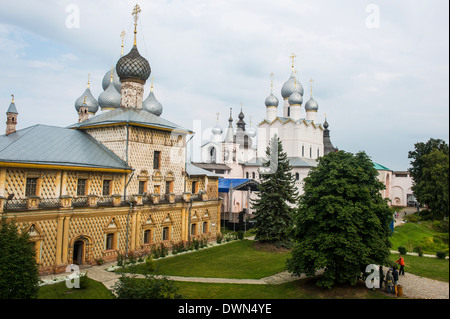 Il Cremlino di Rostov Veliky, Golden Ring, Russia, Europa Foto Stock