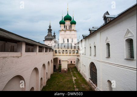 Il Cremlino di Rostov Veliky, Golden Ring, Russia, Europa Foto Stock