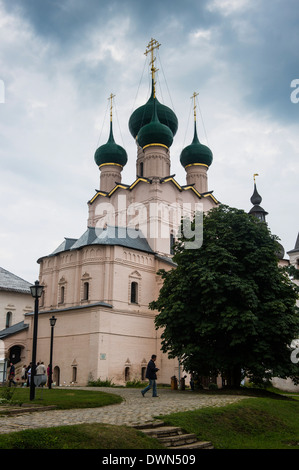 Il Cremlino di Rostov Veliky, Golden Ring, Russia, Europa Foto Stock