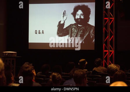 Austin, Texas, Stati Uniti d'America. Marzo 11, 2014 - Domanda Risposta a più forte di una seduta spiritica: Resurrecting Jerry Garcia al SXSW 2014, Austin, Texas. (Immagine di credito: credito: Sandy Carson/ZUMAPRESS.com/Alamy Live News) Foto Stock