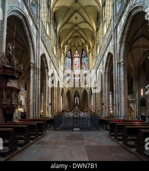 Cattedrale di San Vito, Praga, Repubblica Ceca, Europa Foto Stock