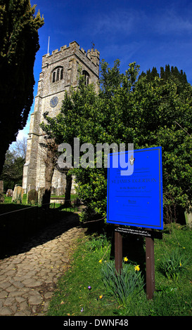 Vista generale di San Giacomo è la Chiesa, Egerton, Kent Foto Stock