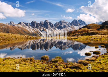 Gamma Kalkkögel nelle Alpi dello Stubai, Tirolo, Austria Foto Stock