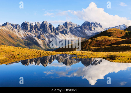 Gamma Kalkkögel nelle Alpi dello Stubai, Tirolo, Austria Foto Stock