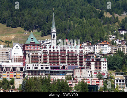 San Moritz, alta Engadina, nel Canton Grigioni, Svizzera Foto Stock