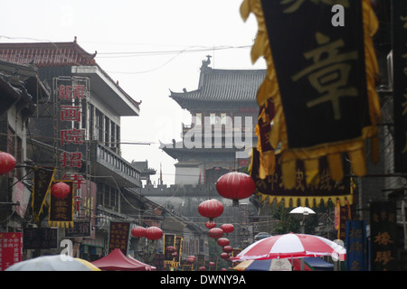 Edificio nella città vecchia di Luoyang Foto Stock