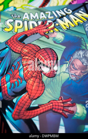 Marvel Spiderman supereroe fumetto Foto Stock