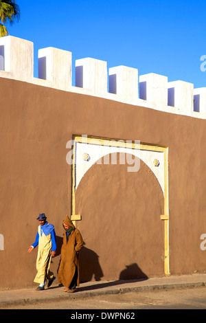 Mura della città vecchia, Tiznit, Marocco, Africa del Nord Foto Stock