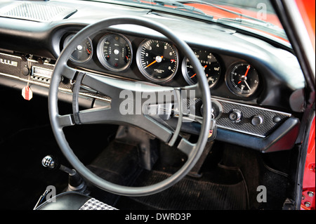 1969 Porsche 911 e 2 litro sport coupe in rosso Foto Stock