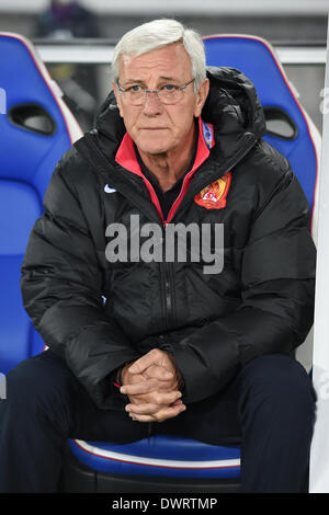 Kanagawa, Giappone. Xii Mar, 2014. Marcello Lippi (Evergrande) Calcio/Calcetto : Guangzhou Evergrande allenatore Marcello Lippi prima della AFC Champions League gruppo G match tra Yokohama f Marinos 1-1 Guangzhou Evergrande FC a Nissan Stadium di Kanagawa, Giappone . © AFLO/Alamy Live News Foto Stock