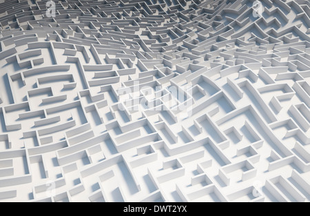 Un labirinto di dimensionale Foto Stock