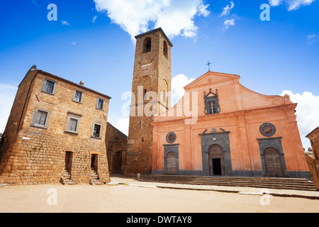 Chiesa di San Donato. Civita di Bagnoregio. Lazio. L'Italia, Bagnoregio, Lazio, Italia Foto Stock