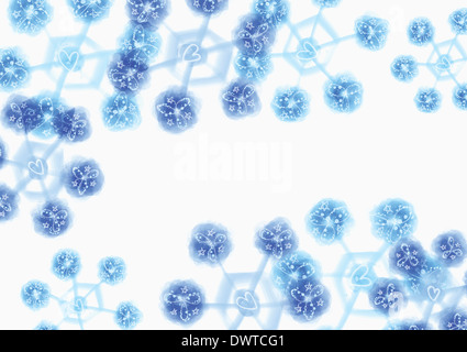 Un immagine astratta con fiori colorati Foto Stock