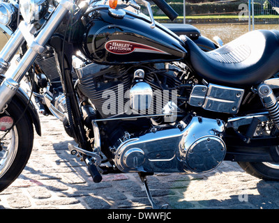 Harley Davidson motore del motociclo, REGNO UNITO Foto Stock