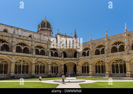 Mosteiro dos Jerónimos a Belem, Lisbona Foto Stock
