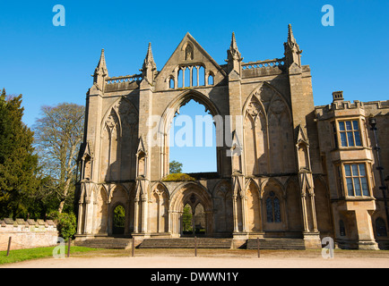 Il fronte ovest a Newstead Abbey, Nottinghamshire England Regno Unito Foto Stock