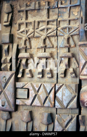 Scultura in legno, Bamako, in Mali Foto Stock