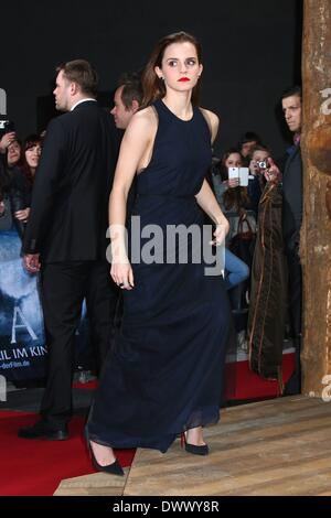 British attrice Emma Watson assiste la premiere del film "Noè" Kino Palast Theatre di Berlino su Marzo 13th, 2014 Foto Stock
