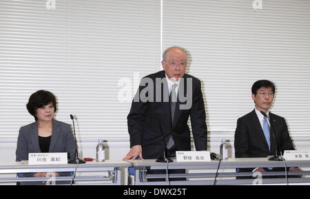 Tokyo, Giappone. Xiv Mar, 2014. RIKEN conferenza stampa a Tokyo in Giappone. Il governo-affiliato Riken Institute ha ammesso che i recenti documenti sul potenziale innovativo la ricerca sulle cellule staminali, chiamato STAP, che furono diretti da un ricercatore presso l'istituto, mostrano aspetti di gravi irregolarità. Credito: Motoo Naka/AFLO/Alamy Live News Foto Stock