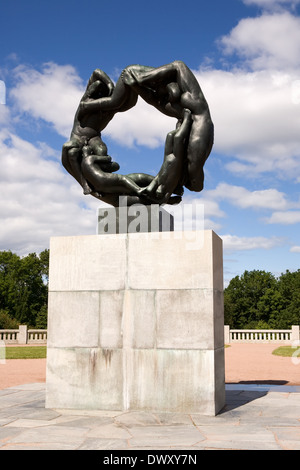 Vigelandsparken oslo Foto Stock