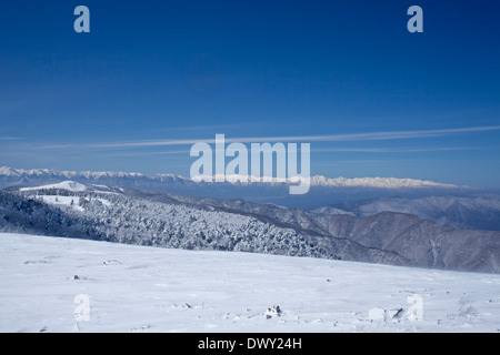 Utsukushigahara Highlands in inverno Foto Stock