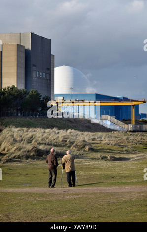 Sizewell centrale nucleare Foto Stock