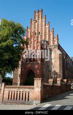 Chiesa di SS Giacobbe e Nicholas, ex chiesa francescana, dal XIV secolo, ricostruire in 19 c., Chelmno, Polonia Foto Stock