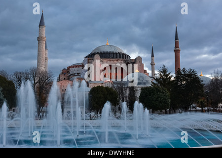 Hagia Sofia chiesa in Istanbul, Costantinopoli, Turchia Foto Stock