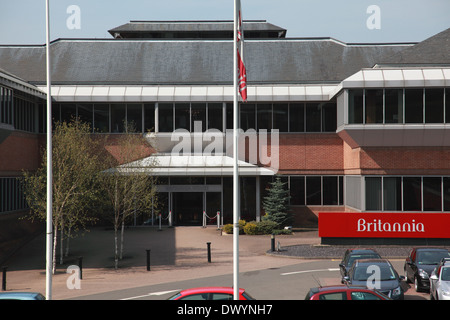 La sede a Leek, Staffordshire dell'ex Britannia Building Society ora parte della cooperativa banca Foto Stock