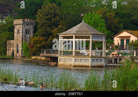 Il lago di Massaciuccoli, Torre del Lago Puccini Foto Stock