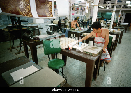 Taller Experimental de Grafica workshop di incisione la Habana Vieja La Habana Cuba Foto Stock