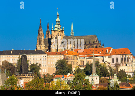 San Vito la Cattedrale e Castello di Praga Foto Stock