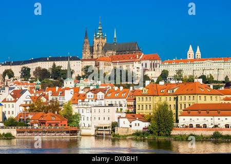 San Vito la Cattedrale e Castello di Praga Foto Stock