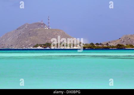 Panorama sul Gran Roque island, Venezuela Foto Stock