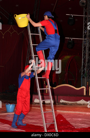 Clowns del circo Foto Stock