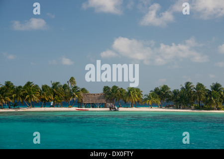 Belize, il Mare dei Caraibi, Stann Creek quartiere nei pressi di Plasencia. Ridendo Bird Caye Parco Nazionale. Foto Stock