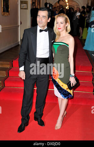 Attore Erol Sander e la moglie Caroline Godet alla presentazione del Gala Spa Awards 2014 torcia Park Hotel & Spa su sabato 15 marzo 2014 a Baden-Baden Foto Stock