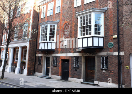 Sir Michael balcon film maker ex residenza in 57a tufton street City of Westminster London SW1 uk 2014 Foto Stock