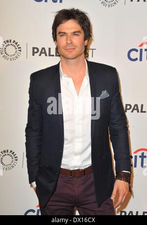 Los Angeles, CA, Stati Uniti d'America. 16 Mar, 2014. Ian Somerhalder presso gli arrivi per perso il decimo anniversario Reunion alla XXXI Paleyfest annuale 2014, Dolby Theatre a Hollywood e Highland Center, Los Angeles, CA Marzo 16, 2014. Credito: Dee Cercone/Everett raccolta/Alamy Live News Foto Stock