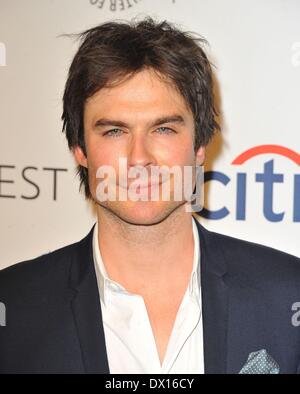 Los Angeles, CA, Stati Uniti d'America. 16 Mar, 2014. Ian Somerhalder presso gli arrivi per perso il decimo anniversario Reunion alla XXXI Paleyfest annuale 2014, Dolby Theatre a Hollywood e Highland Center, Los Angeles, CA Marzo 16, 2014. Credito: Dee Cercone/Everett raccolta/Alamy Live News Foto Stock