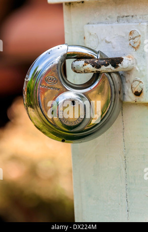 Close up di bloccare il portellone Foto Stock