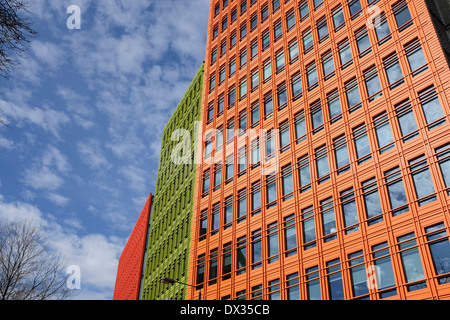 Moderni edifici per uffici a St Giles, Londra centrale progettato dall architetto Renzo Piano Foto Stock