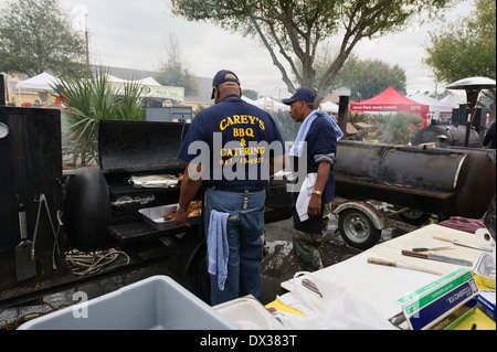 Lakeland Florida annuale di maiale barbecue Festival concorso sponsorizzato da Publix supermercati Foto Stock