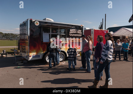 Lakeland Florida annuale di maiale barbecue Festival concorso sponsorizzato da Publix supermercati Foto Stock