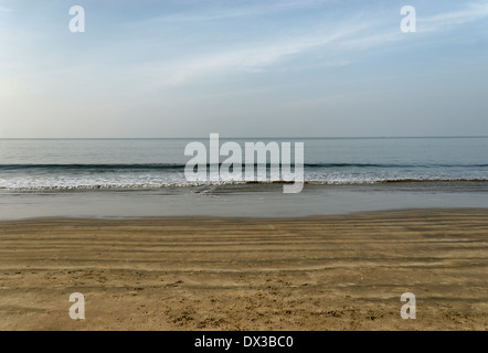 Spiaggia tranquilla scena, Goa, India Foto Stock