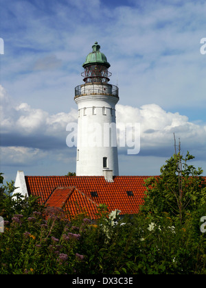 Stevns fyr, faro di Stevns klint, zelanda, Danimarca Foto Stock