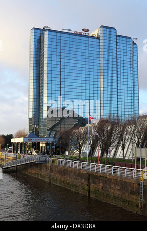 Il Crowne Plaza Hotel a Glasgow in Scozia. Foto Stock