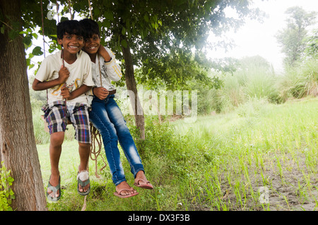 Rurale indiano appeso per bambini Foto Stock