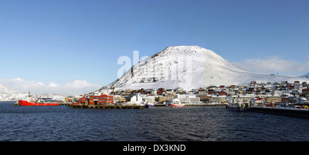 Honningsvåg, magerøya, finnmark, Norvegia Foto Stock