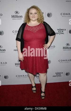 Beverly Hills, CA. Xvii Mar, 2014. Danielle Macdonald presso gli arrivi per 2014 Tribeca Film Festival L.A. Inizio, Stardust Penthouse presso il Beverly Hilton di Beverly Hills, CA Marzo 17, 2014. Credito: Michael Germana/Everett raccolta/Alamy Live News Foto Stock